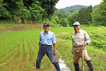 認められた姿勢と技 今年も健菜米の栽培が始まった。